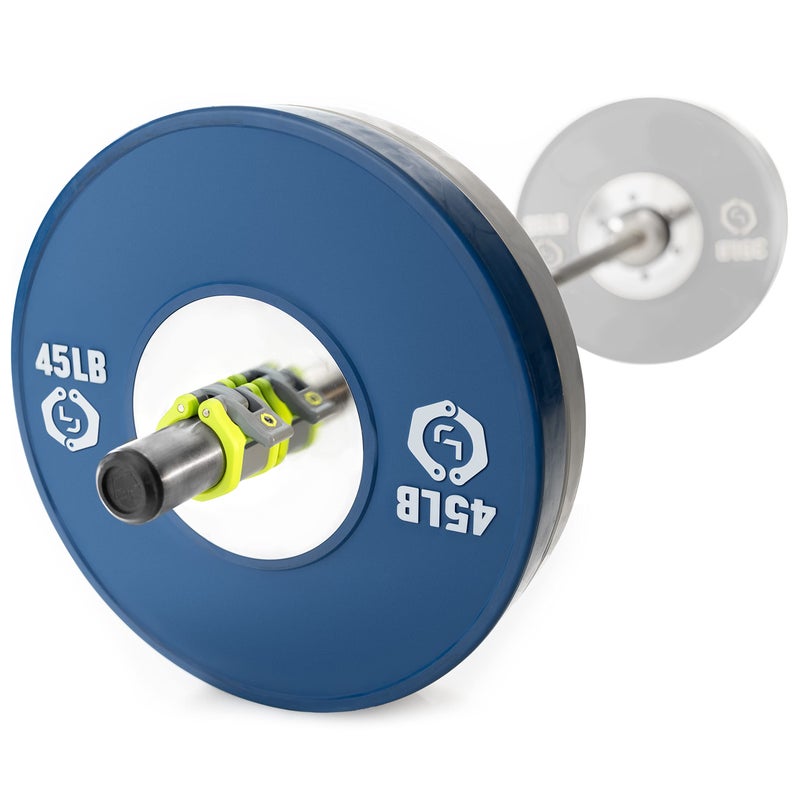 Lock-Jaw Barbell Collars قفل-فك HEX 50mm / 2" طوق باربل أولمبي (أخضر) - Image 2